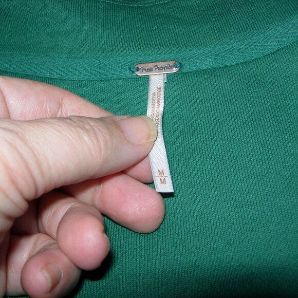 Free People Ruby Jacket Shacket Oversized Fleece Watermelon Rind Green M - Picture 6 of 6